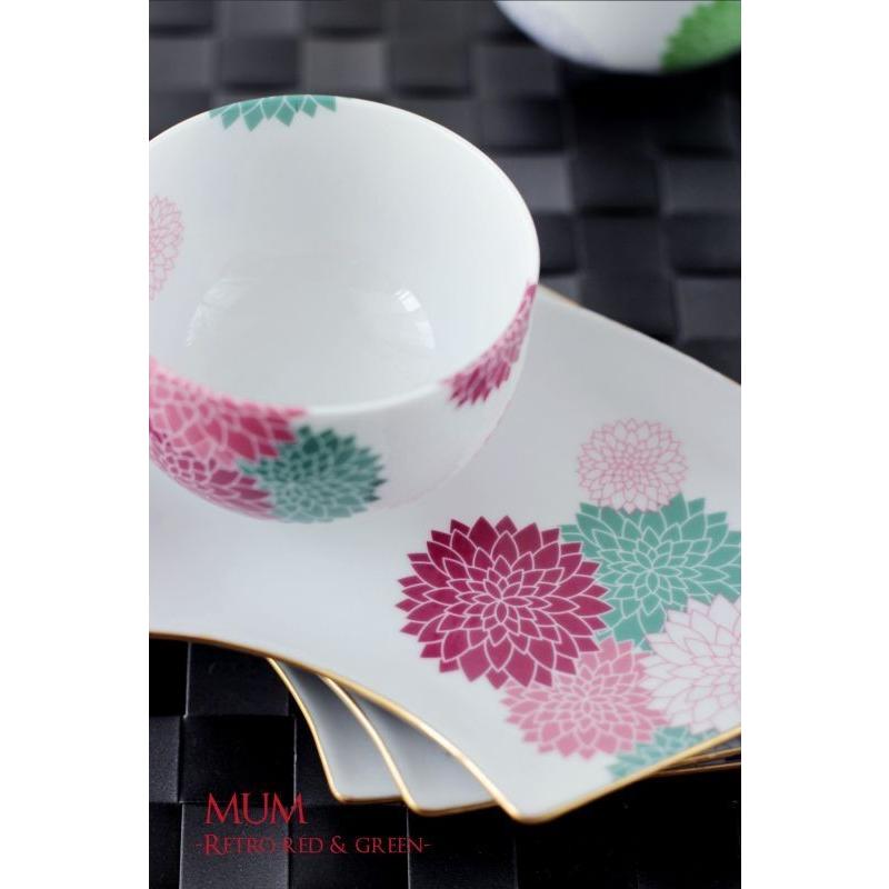 ポーセラーツ 転写紙 和柄 MUM (マム/菊・レトロピンク ポーセラーツ 転写紙 和柄 MUM (マム/菊・レトロピンク