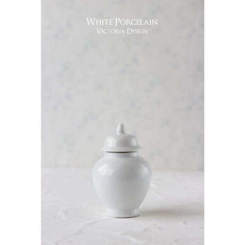 ポーセラーツ 白磁 インテリア 壺 (なくなり次第終了) 北欧風
