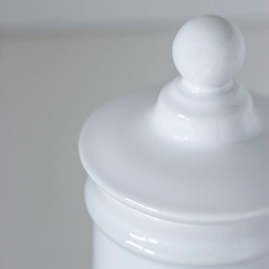 ポーセラーツ 白磁 インテリア アポセカリーポット 北欧風 : VICTORIA