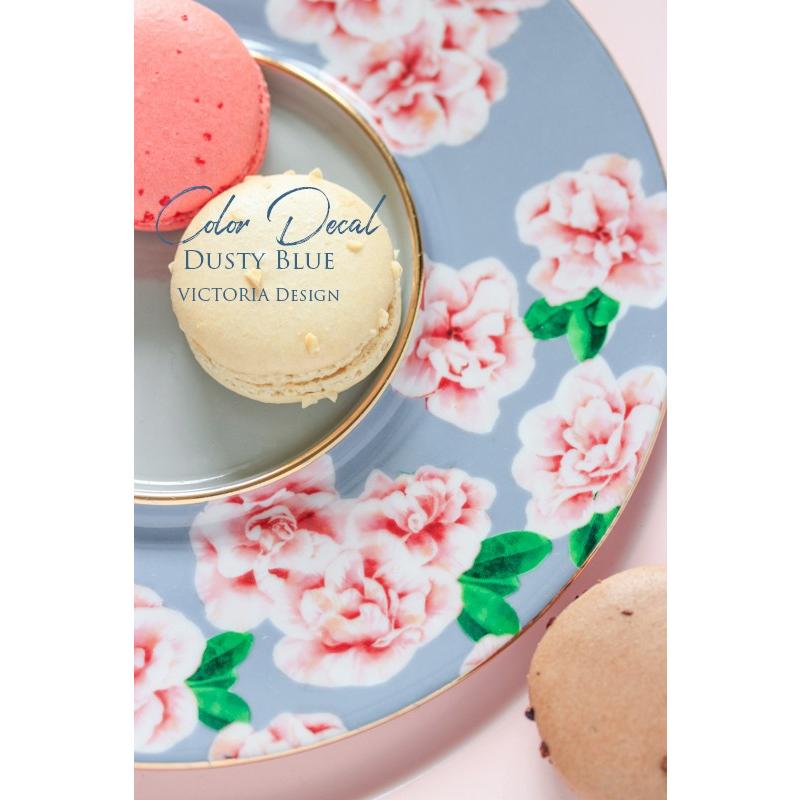ポーセラーツ 転写紙 カラー COLOR DUSTY BLUE (単色