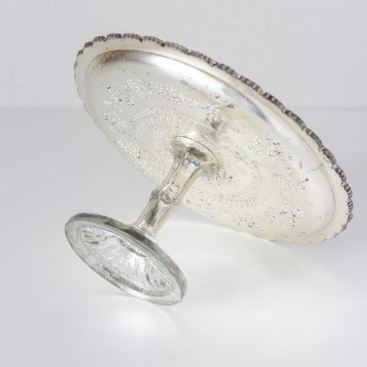 ケーキスタンド ケーキコンポート皿 メタルシルバー インテリア 食器