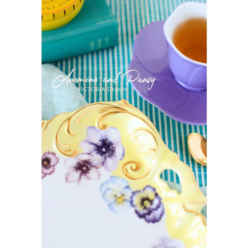 ポーセラーツ 白磁 食器 トレー ホイップフリルトレイ 北欧風