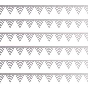 ポーセラーツ 転写紙 模様 Triangle Line トライアングルライン プラチナ Victoria Design 通販 Yahoo ショッピング