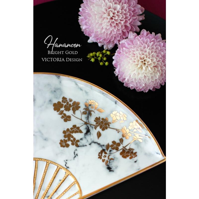 ポーセラーツ 白磁 食器 トレー 扇トレイ 北欧風 : VICTORIA DESIGN