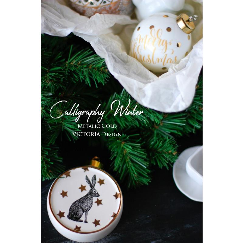 ポーセラーツ 白磁 ワンポイント オーナメント (ドラム) 北欧風