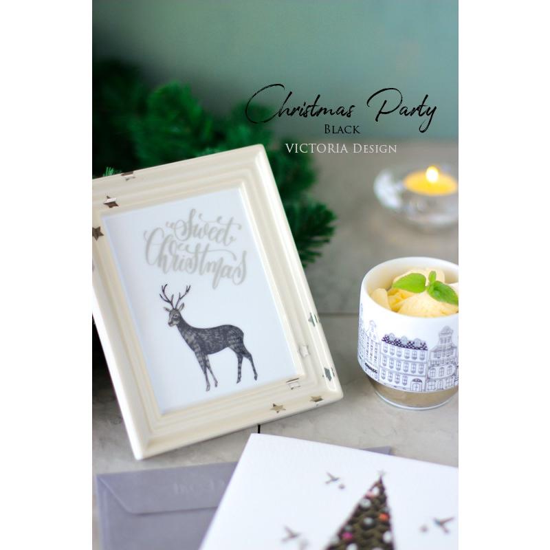 ポーセラーツ 転写紙 シーズン CHRISTMAS PARTY (クリスマスパーティー
