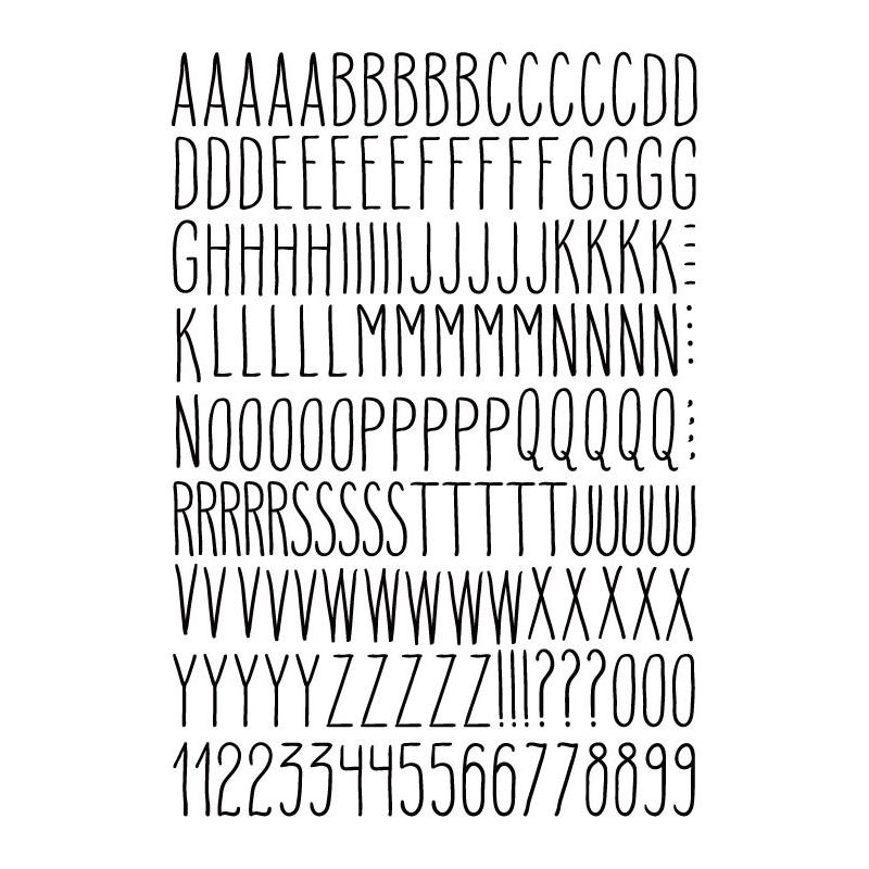 ポーセラーツ 転写紙 文字 ALPHABET HANDWRITING (アルファベット