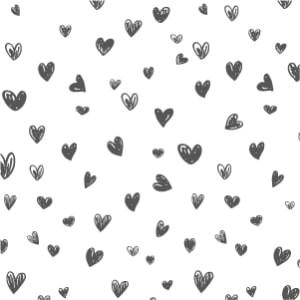 ポーセラーツ 転写紙 ハート Heart Handwriting S ハート ハンドライティング ダークグレー Victoria Design 通販 Yahoo ショッピング