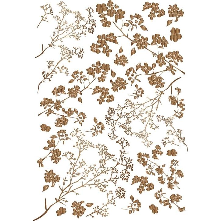 ポーセラーツ 転写紙 和柄 HANANOEN (ハナノエン・ブライトゴールド