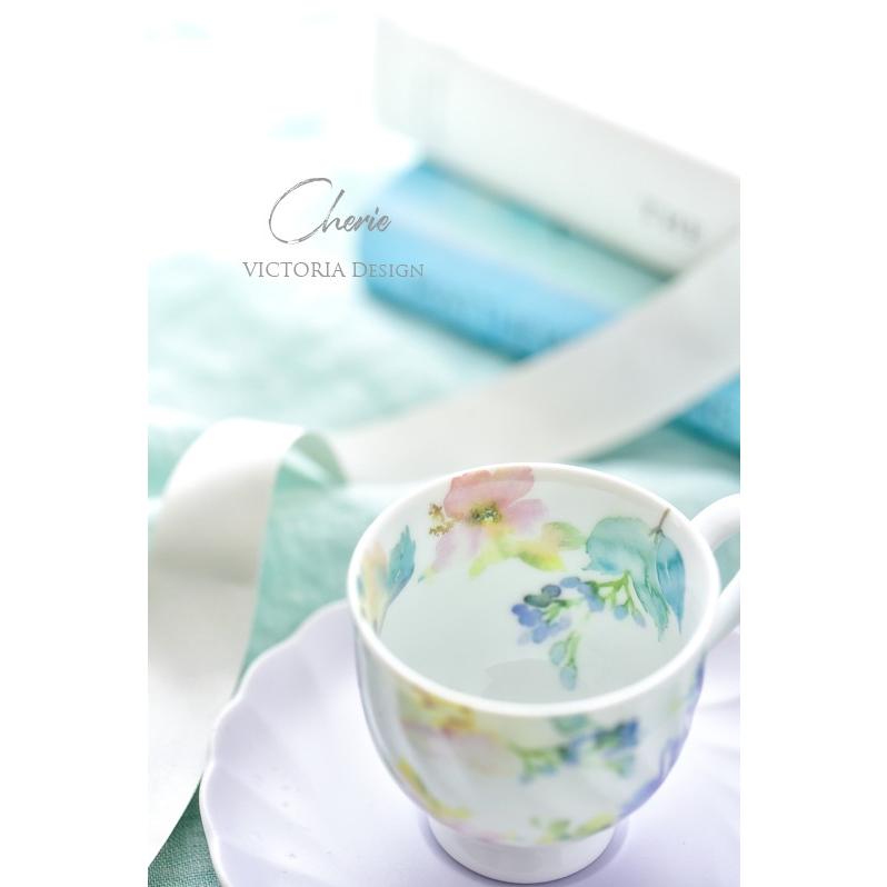 ポーセラーツ 転写紙 花柄 CHERIE (シェリー） : VICTORIA DESIGN