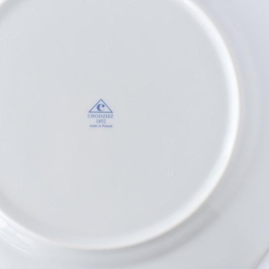 ポーセラーツ 白磁 食器 ゴールドラインフリルプレート (L) 北欧風