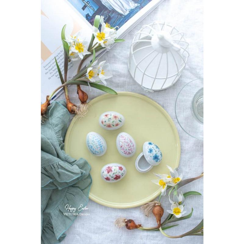 ポーセラーツ 転写紙 可愛い エッグ うさぎ HAPPY EASTER(ハッピー