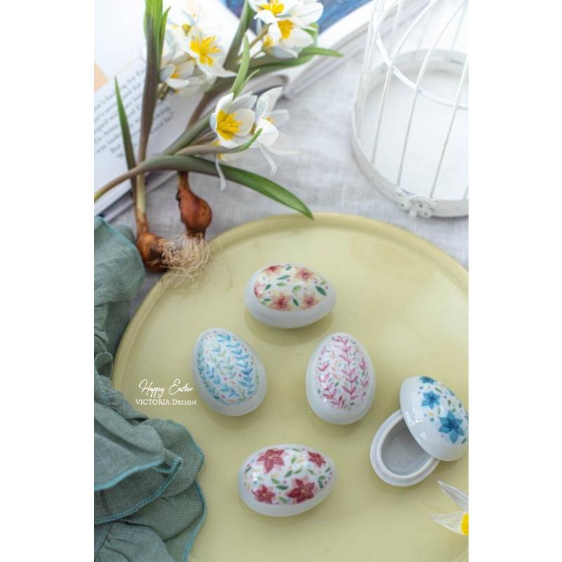 ポーセラーツ 転写紙 可愛い エッグ うさぎ HAPPY EASTER(ハッピー