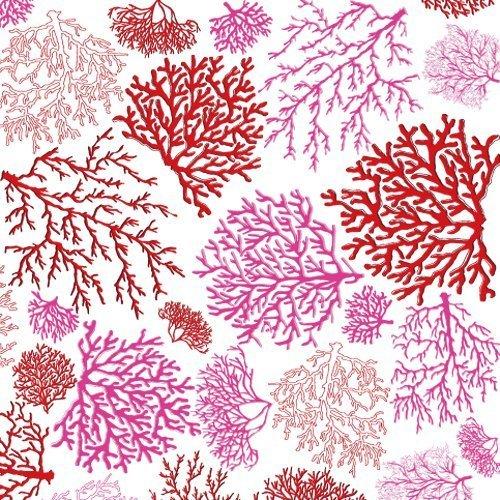 ポーセラーツ 転写紙 サンゴ 珊瑚 海 SEA CORAL シーコーラル レッド＆ピンク Red Pink  (無くなり次第終了)｜victoriadesign
