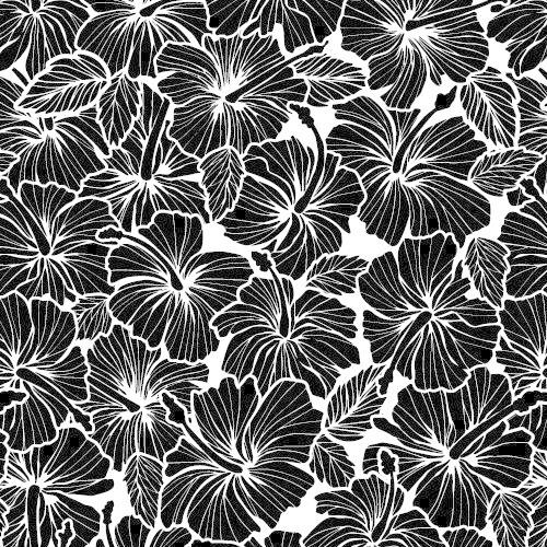 ポーセラーツ 転写紙 花柄 南国風 ハワイ TROPICAL HIBISCUS