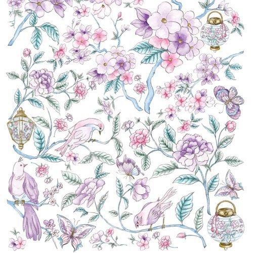 ポーセラーツ 転写紙 おしゃれ エレガント 花柄 CHINOISERIE ポーセラーツ 転写紙 おしゃれ エレガント 花柄 CHINOISERIE