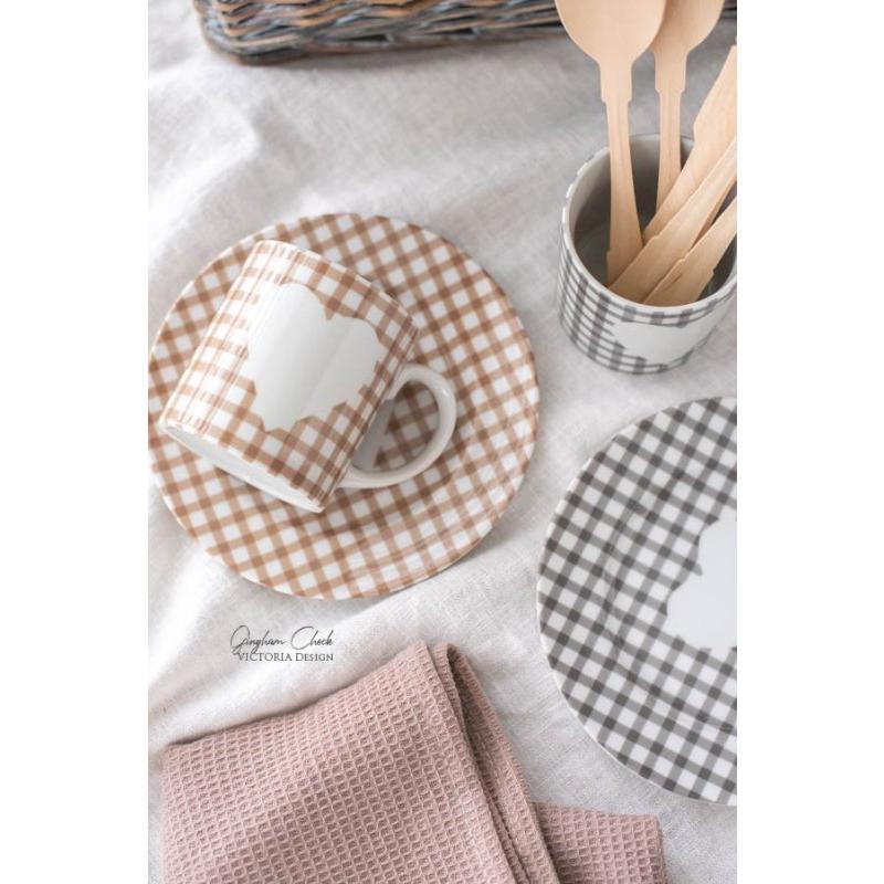 ポーセラーツ 転写紙 ファッショナブル GINGHAM CHECK (ギンガム