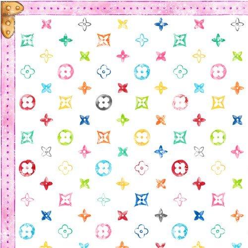 ポーセラーツ 転写紙 幾何学模様 COLORFUL FLOWER&CLOVER(カラフル