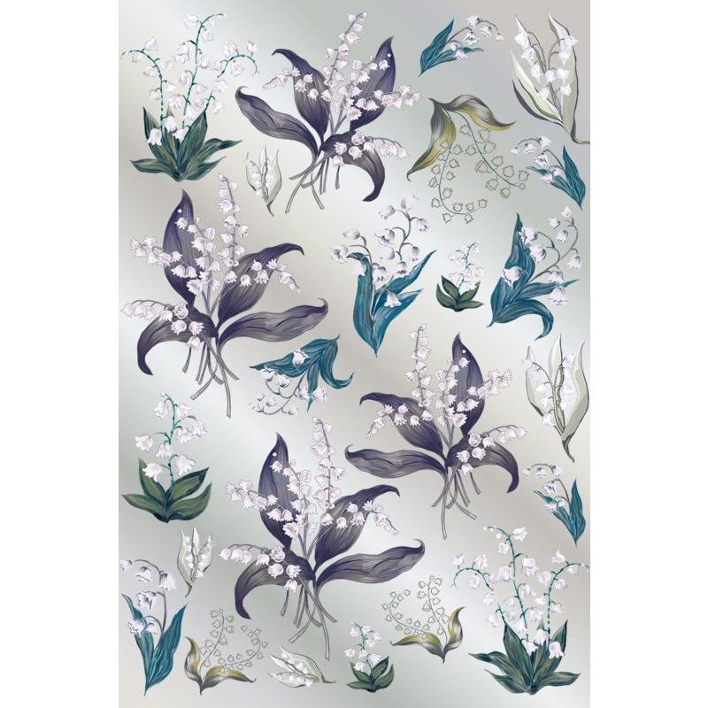 ポーセラーツ 転写紙 SUZURANII(スズランII) 花柄 鈴蘭 すずらん