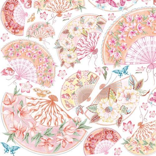 ポーセラーツ 転写紙 SENSU(扇子)/転写紙 和柄 伝統模様 花柄 ポーセラーツ 転写紙 SENSU(扇子)/転写紙 和柄 伝統模様 花柄