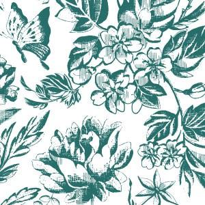 ポーセラーツ 転写紙 花柄 Alice アリス エメラルドグリーン ブラック ロイヤルブルー 13 Ali 1906 Victoria Design 通販 Yahoo ショッピング