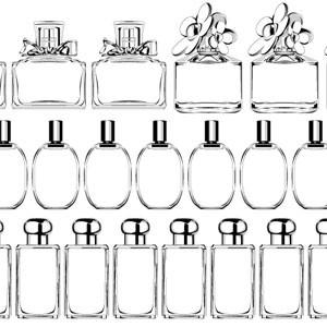 ポーセラーツ 転写紙 模様 香水 ボトル 絵 COLOR CHART PERFUME BOTTLE