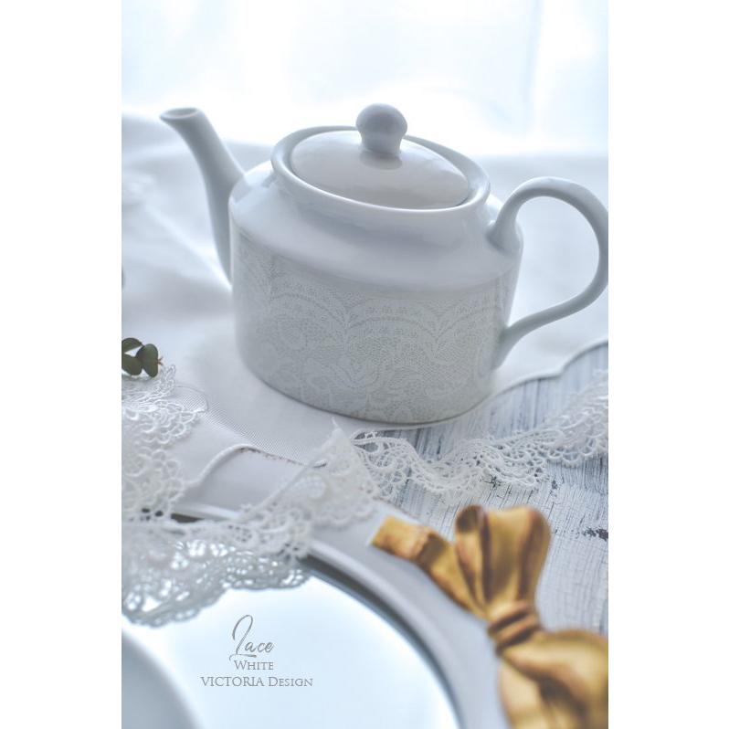 ポーセラーツ転写紙　中古 ポーセラーツ 転写紙 模様 LACE (レース) ホワイト 白