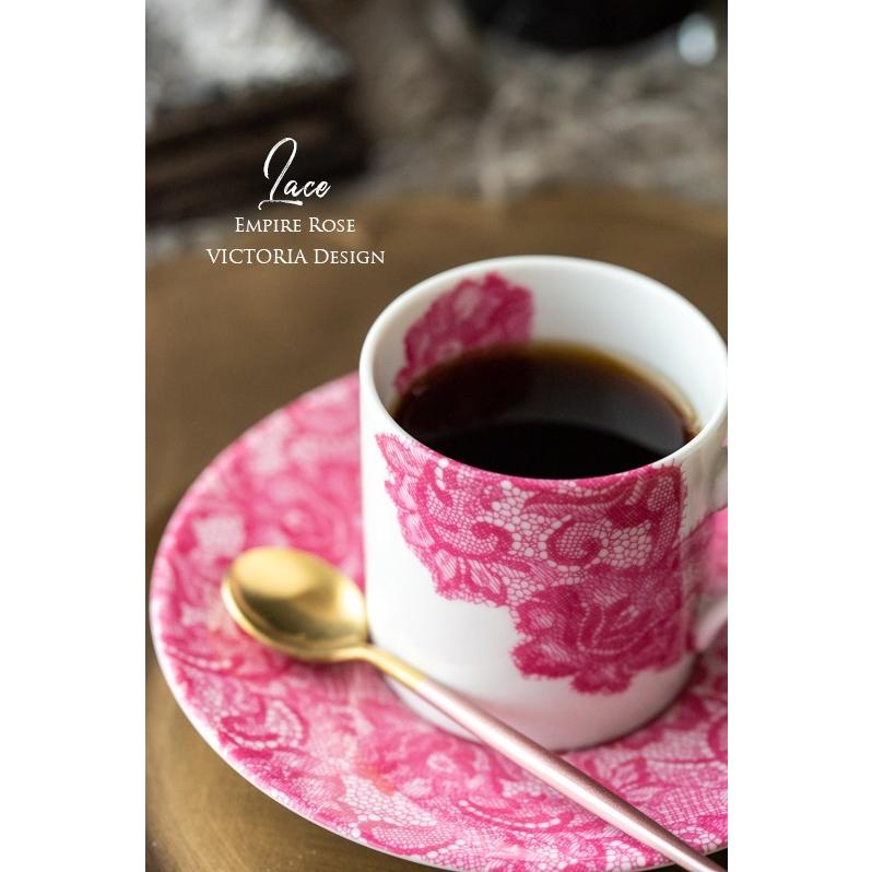 ポーセラーツ 転写紙 模様 LACE (レース) エンパイアローズ ピンク