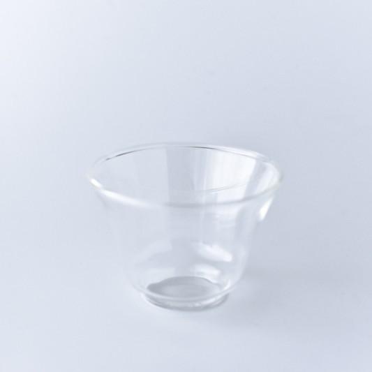 ポーセラーツ 白磁 ガラス チャイニーズグラス&ソーサー 北欧風