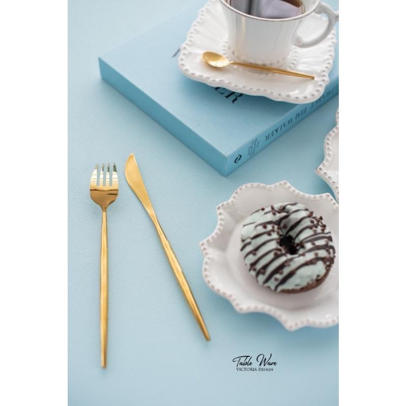 スタイリッシュカトラリー4点セットII シャイニーゴールド スプーン