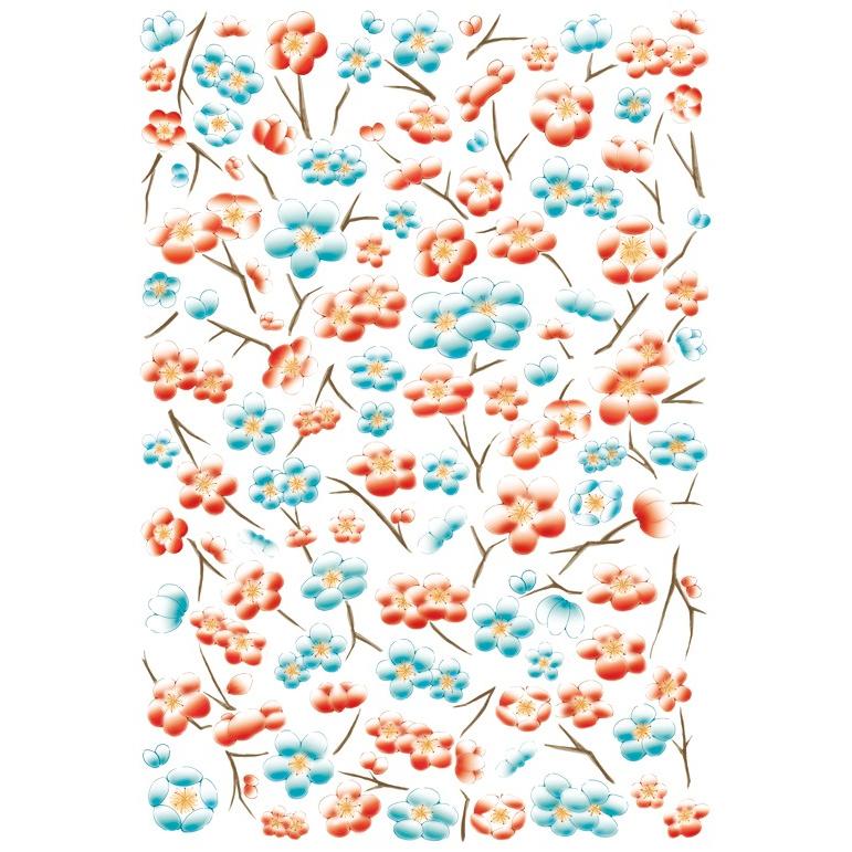 ポーセラーツ 転写紙 和柄 JAPANESE APRICOT (ジャパニーズ