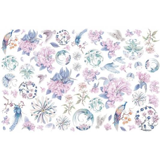 ポーセラーツ 転写紙 花柄 SHANGRI LA (シャングリラ) : VICTORIA