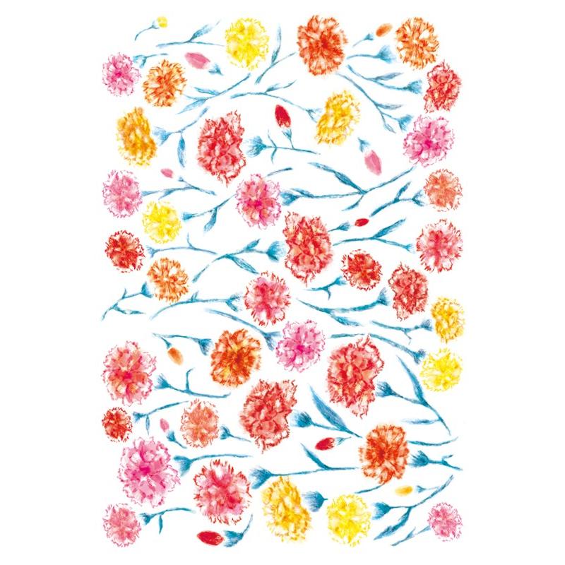 ポーセラーツ 転写紙 花柄 CARNATION(カーネーション) : VICTORIA