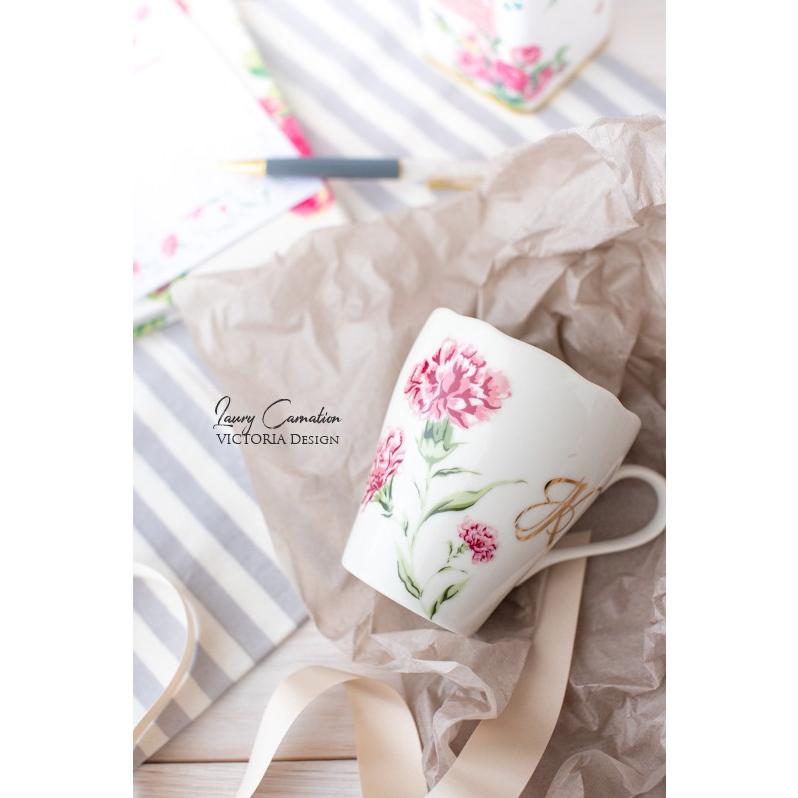 ポーセラーツ 転写紙 花柄 LAURY CARNATION(ローリーカーネーション