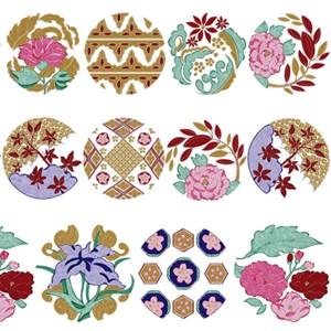 ポーセラーツ 転写紙 和柄 HANAMON(ハナモン) : VICTORIA DESIGN