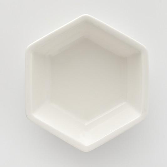 ポーセラーツ 白磁 食器 六角形ボウル 北欧風｜victoriadesign