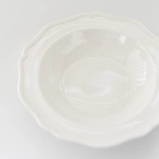 ポーセラーツ 白磁 食器 ボウル 椀 北欧風 フラワーリムボウル