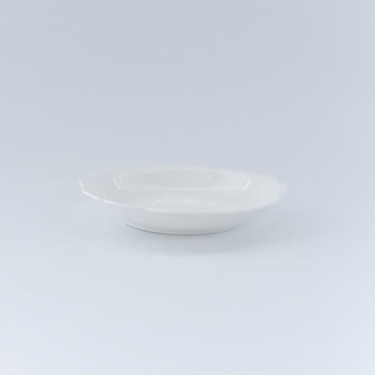 ポーセラーツ 白磁 食器 皿 プレート フリルドルチェプレート