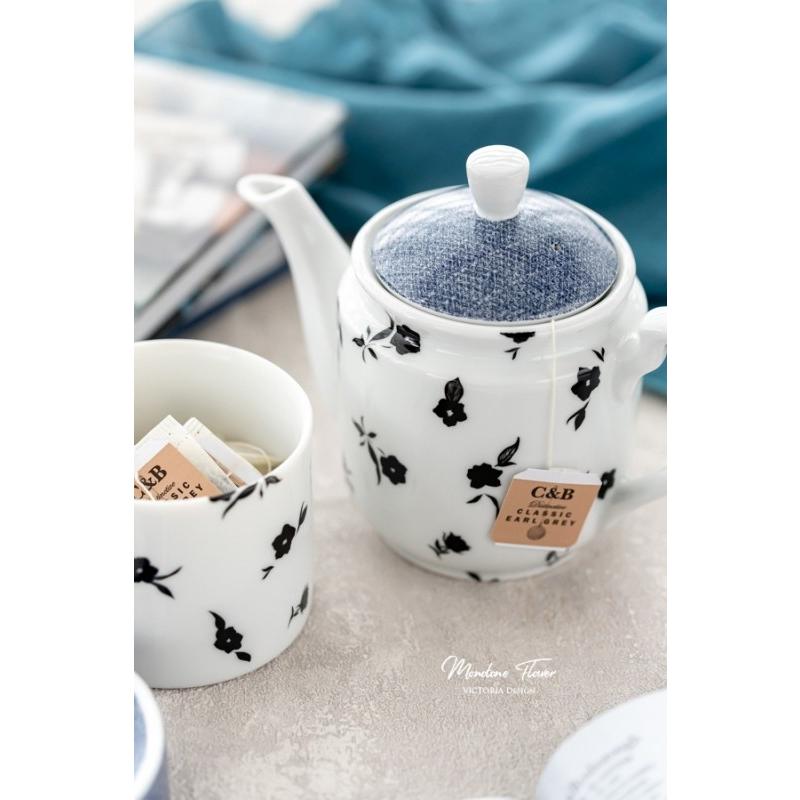 ポーセラーツ 白磁 急須 ポット 北欧風 ホルンポット : VICTORIA