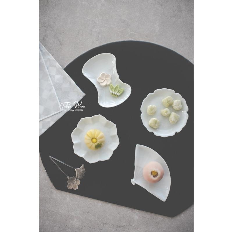 ポーセラーツ 白磁 食器 北欧風 和小皿5枚セット(箱入り) 和小皿