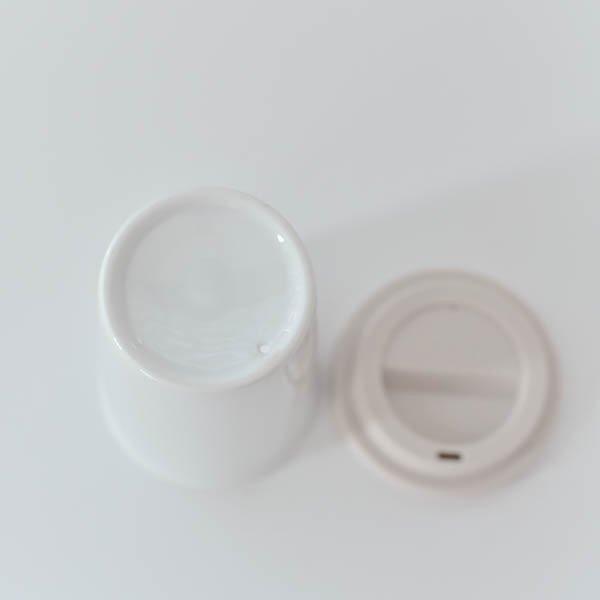 ポーセラーツ 白磁 タンブラー 二層 マグ 陶器 サーモタンブラー ポーセラーツ 白磁 タンブラー 二層 マグ 陶器 サーモタンブラー