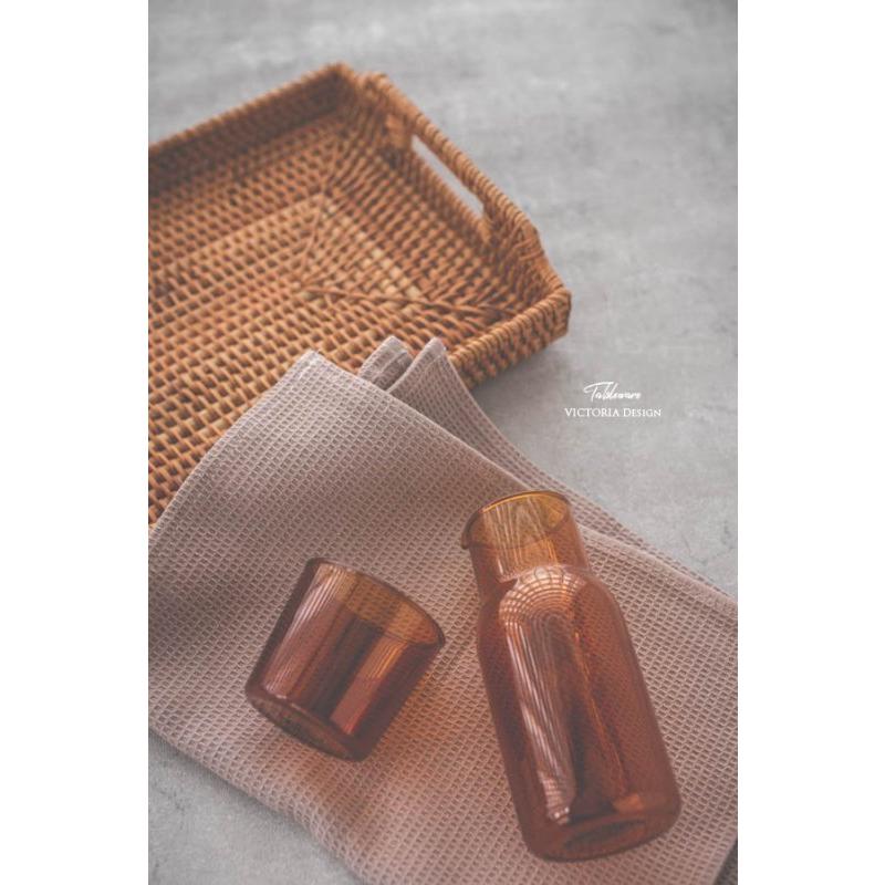 水差し ボトル コップ おしゃれ ガラスカップ＆ピッチャーセット