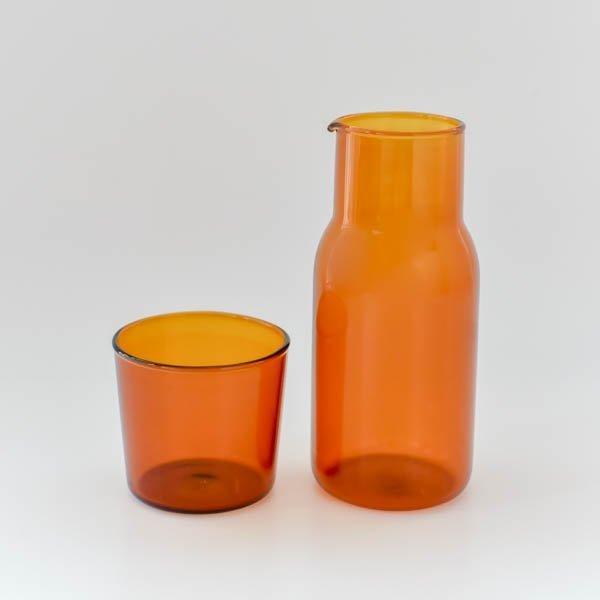 水差し ボトル コップ おしゃれ ガラスカップ＆ピッチャーセット