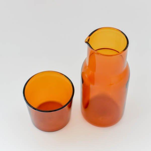 水差し ボトル コップ おしゃれ ガラスカップ＆ピッチャーセット