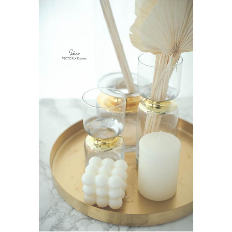 トレー お盆 ゴールドシンプルトレイ おぼん アンティーク調