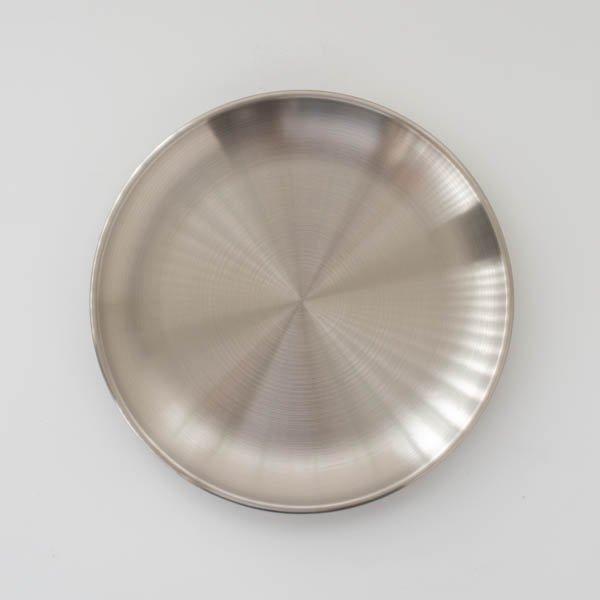 トレー お盆 和モダン サークル 円 シルバーラウンドトレイ M