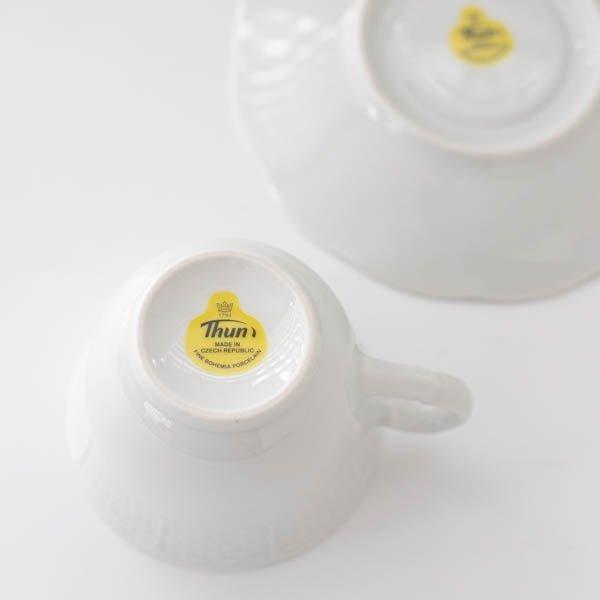 ポーセラーツ 白磁 食器 カップ&ソーサー セット コーヒーカップ