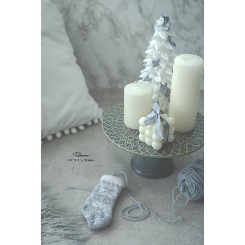 ボンボンキャンドル キャンドル ろうそく 白 インテリア 雑貨 おしゃれ