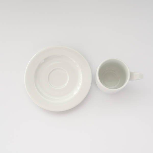 ポーセラーツ 白磁 食器 白い食器 カップ&ソーサー セット コーヒー