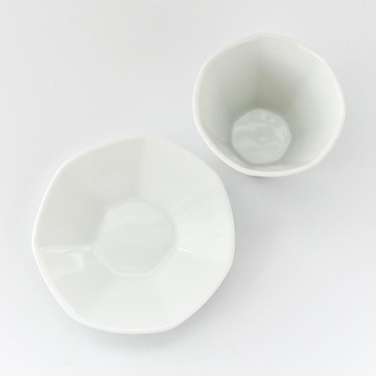 ポーセラーツ 白磁 湯のみ・カップ マレー(カップ&ソーサー) 北欧風